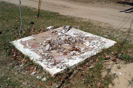 M-37 Drive-In Theatre - Ticket Booth - Photo From Water Winter Wonderland (newer photo)
